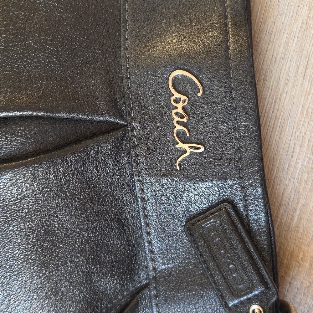 Coach Ashley Leather Hippie Pleated Shoulder Bag Crossbody Purse - Picture 10 of 16